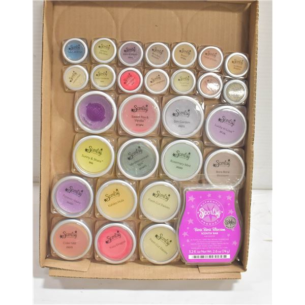 FLAT OF NEW SCENTSY WAX MELTS - A FEW DUPLICATES