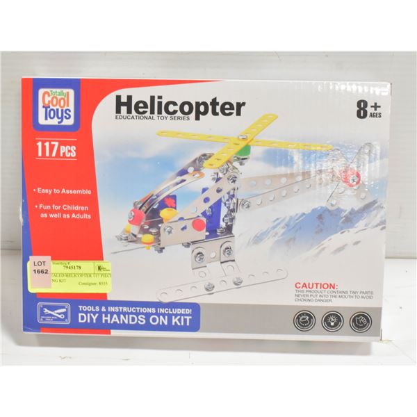 NEW SEALED HELICOPTER 117 PIECE BUILDING KIT