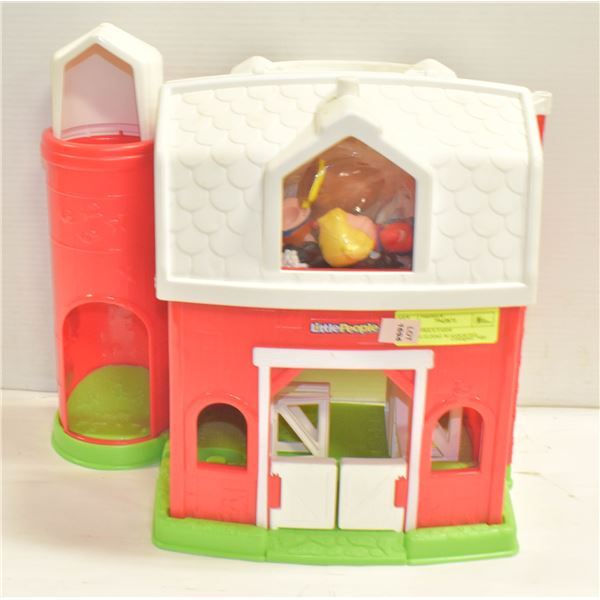 FISHER PRICE FARM BARN/BUILDING W/ASSORTED FIGURES