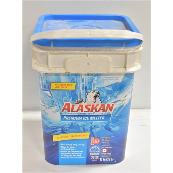 NEW 15 KG PAIL OF ALASKAN ICE MELT