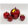 4 APPLE DECOR PIECES