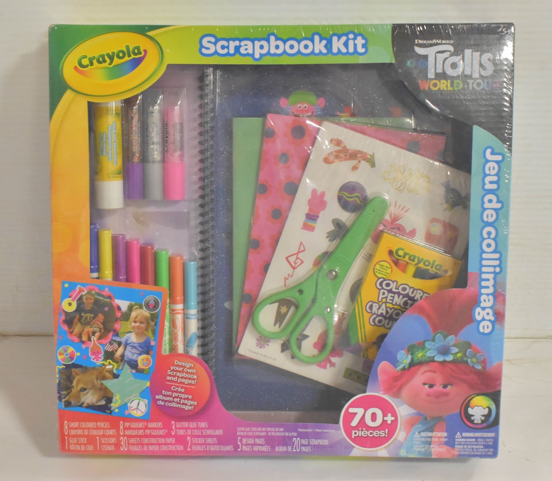 CRAYOLA 70 PC TROLLS WORLD TOUR SCRAPBOOK KIT Kastner Auctions crayola-70-pc-trolls-world-tour-scrapbook-kit-kastner-auctions