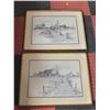 Image 1 : PAIR OF WINTER FRAMED SCENE PICTURES