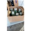 Image 1 : 6 VINTAGE GLASS LID JARS OF MARBLES