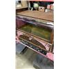 Image 3 : ANTIQUE BOWED GLASS DISPLAY CABINET WITH STORAGE