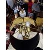 Image 8 : CANDLESTICK TABLE LAMP AND SIGNED PORCELAIN LAMP
