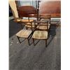 Image 1 : 4 VINTAGE WOOD DINING CHAIRS
