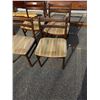 Image 2 : 4 VINTAGE WOOD DINING CHAIRS