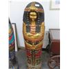 Image 1 : Carved Painted Egyptian sarcophagus Cabinet 50 "