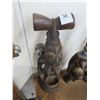 Image 1 : Carved African Tribal Woman Figure w/Basket