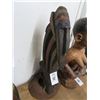 Image 1 : Carved African Long Face Tribal Figure- 20"