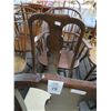 Image 2 : Mahogany Tan Fabric Chairs (3)