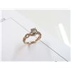 Image 2 : 14K Rose Gold Diamond Ring w/One Round Diamond and 20 Round Diamonds 3.5g - Replacement Value $1,550