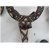 Image 2 : Carved African Hand Painted Tribal Mask - 30"