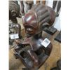 Image 2 : Carved African Woman w/Baby - 18"