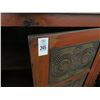 Image 2 : Two Door Ornate Hand Painted Red Cabinet Wardrobe