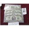 Image 1 : Five 1976 Two Dollar Bicentennial Notes