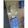 Image 1 : Decorative Patterned Floral Catering Trays