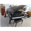 Image 1 : Yamaha Black Lacquer Baby Grand Piano w/Bench