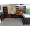 Image 1 : Ethan Allen Cherry/Black Office Suite
