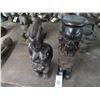 Image 1 : 2-African Carved Man/Woman/Child - 14" - 2 X $