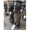 Image 2 : 2-African Carved Man/Woman/Child - 14" - 2 X $