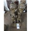 Image 1 : African Carved Man & Woman - 14"