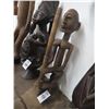 Image 1 : Hand Carved African Tribal Figure Man w/Spear