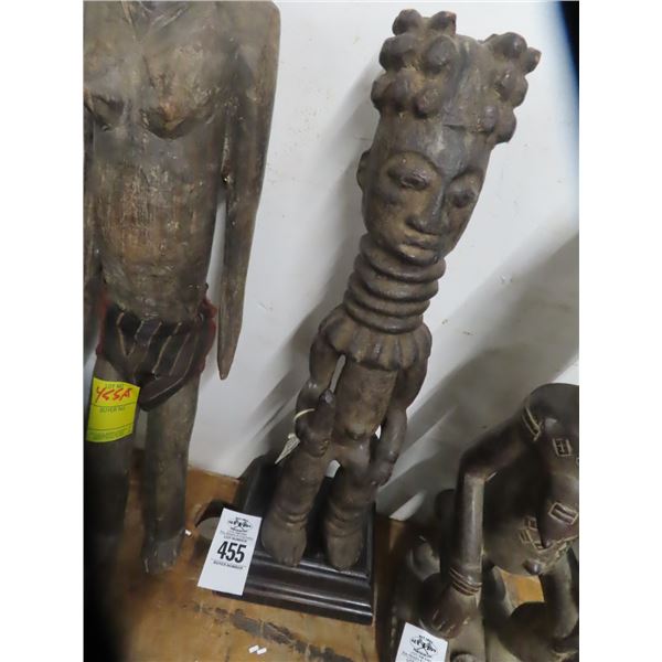 Hand Carved African Man Figure - 19"