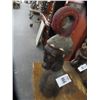 Image 1 : Hand Carved African Figure w/Red Hair