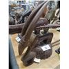 Image 2 : Hand Carved African Burned Animal Figures (2)