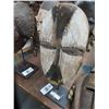 Image 1 : African Carved Mask On Stand - 17"
