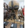 Image 1 : African Carved Mask On Stand - 25"