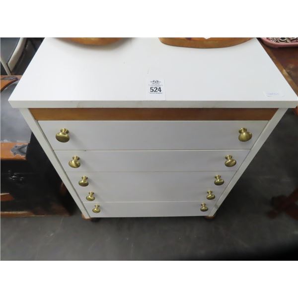 5 Drawere Rolling Cabinet w/Sewing Supplies