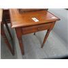 Image 1 : Mahogany Side Table w/Drawer