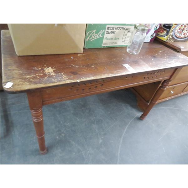 Vintage Oak Carved Table