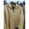 Image 1 : Pelletteria Gabi Firenze Light Brown Leather Jacket - Size 52