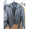 Image 1 : Jos A Bank Black Leather Jacket - Size M