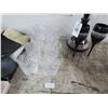 Image 2 : Glass 4 Crystal Black Vase and Wine Glasses