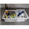 Image 1 : Crates (2) w/Cleaning Supplies