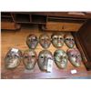 Image 1 : 9-Brass Carnival Mask - 9 X $