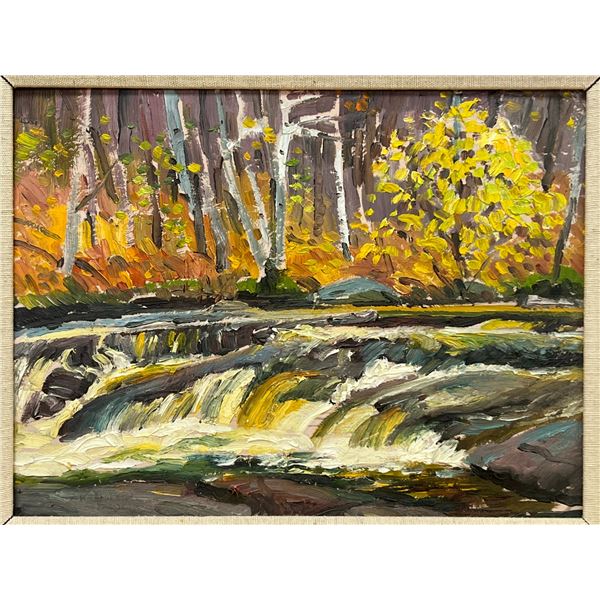 Kenneth Gordon Original  Pine Point Rapids   (frame: 19x16 )