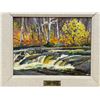 Image 2 : Kenneth Gordon Original "Pine Point Rapids"  (frame: 19x16")