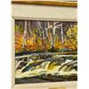 Image 4 : Kenneth Gordon Original "Pine Point Rapids"  (frame: 19x16")