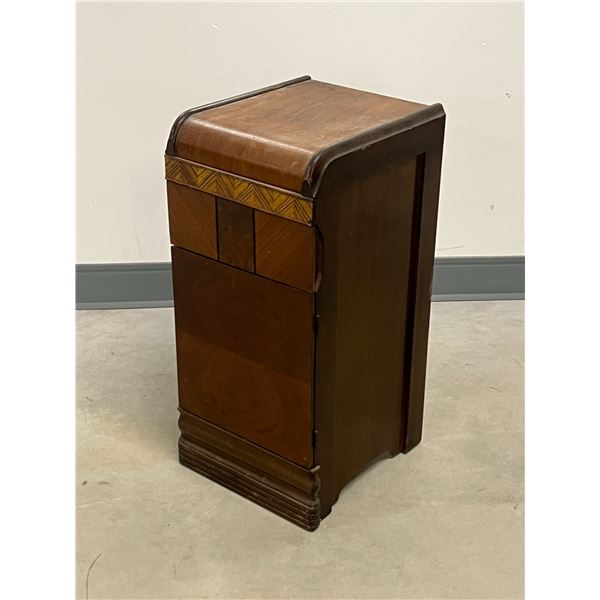 Vintage Deco Night Table / Side Table (approx: 13.5x11.5  & 25 T) see all photos.