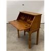 Image 10 : Vintage Drop Front Writing Desk with Removeable Storage - When closed: 32.5x16.5" & 42"T