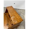 Image 11 : Vintage Drop Front Writing Desk with Removeable Storage - When closed: 32.5x16.5" & 42"T
