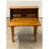 Image 1 : Vintage Drop Front Writing Desk with Removeable Storage - When closed: 32.5x16.5" & 42"T