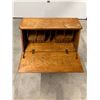 Image 2 : Vintage Drop Front Writing Desk with Removeable Storage - When closed: 32.5x16.5" & 42"T