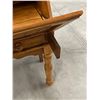 Image 5 : Vintage Drop Front Writing Desk with Removeable Storage - When closed: 32.5x16.5" & 42"T